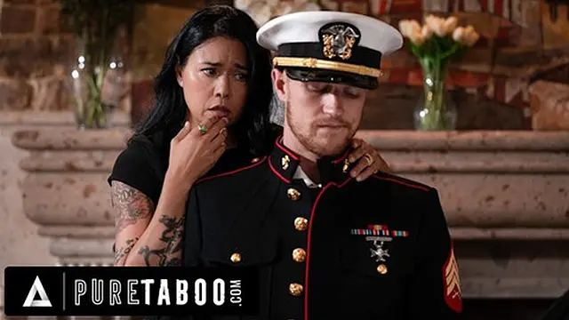 Lonely Widow Dana Vespoli Craves boyfriend’s Military Uniform & Hot Action