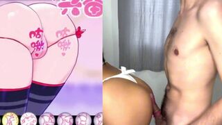 Blond teen gets pounded by friend's thick shaft in intense, sloppy anal👌 romp