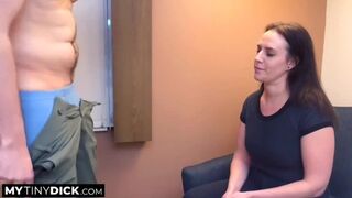 Post-interview dickservicing with a diminutive dong