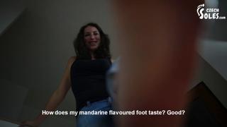 You'll feast on my massive, slobbery soles, licking every inch of my gigantic feet