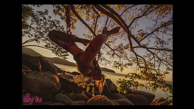 Sexy Tattooed Girls Tied Up in Shibari on Thai Beach - Bondage Play