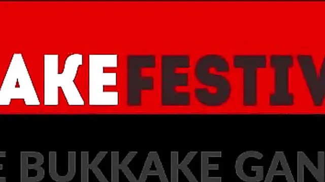 Blonde babe Mona Summers blowbanged at bukkake fetish party