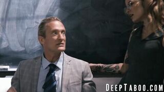 Tattooed Vanessa Vega Fucks Her Ex-Tutor In Class