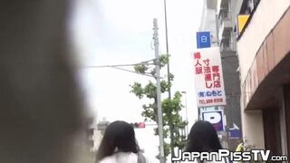 Naughty😈 Japanese schoolgirl urinates in public