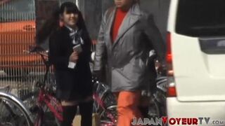 18-Year-Old Japanese Legs Slipped In Public View