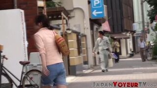 Public Piss Play: Asian Voyeur Catches Her Urinating