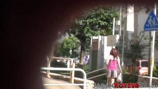 Sexy Japanese Woman Captured Mid-Piss