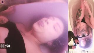 Sexy Brunette Gets Wet Looking, Intense Apnea Action Underwater