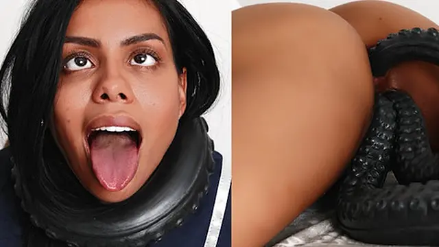 Black Schoolgirl Canela Skin Alien Fucked Triple Penetration - Pussy Pov Extreme Creampie