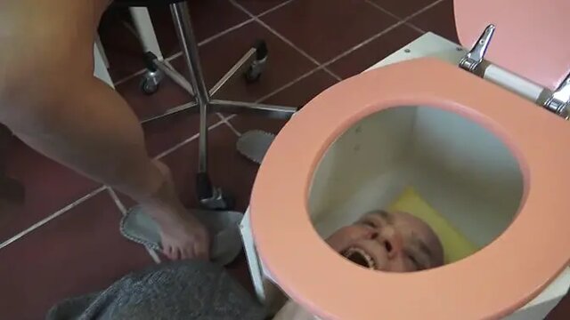 Old slave worships and licks her dominant's feet