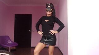 Intimate bdsm session between two lovers