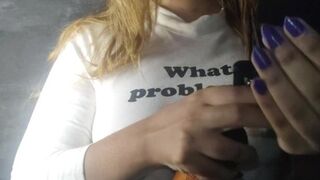 Feel horny as you watch Caty BlackRose getting her big boobs squeeze