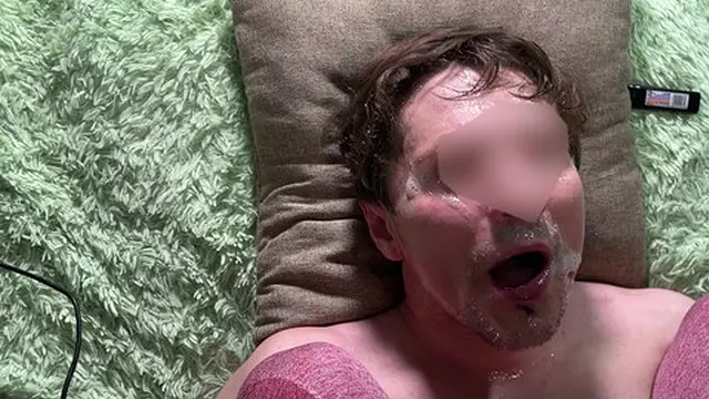 Two-way POV cumshot I blow in your face and mouth jerk off hee hee hee