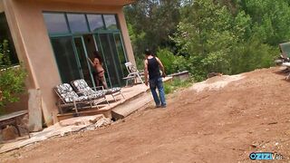 Boyfriend likes to watch her slutty girlfriend fuck a stranger