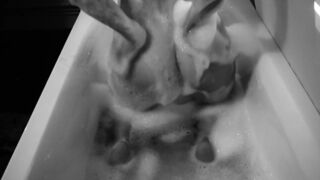 My sister-in-law taking her quiet bath!