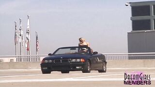 Risky Public Flashing With Mindy And Her Enormous Juggs